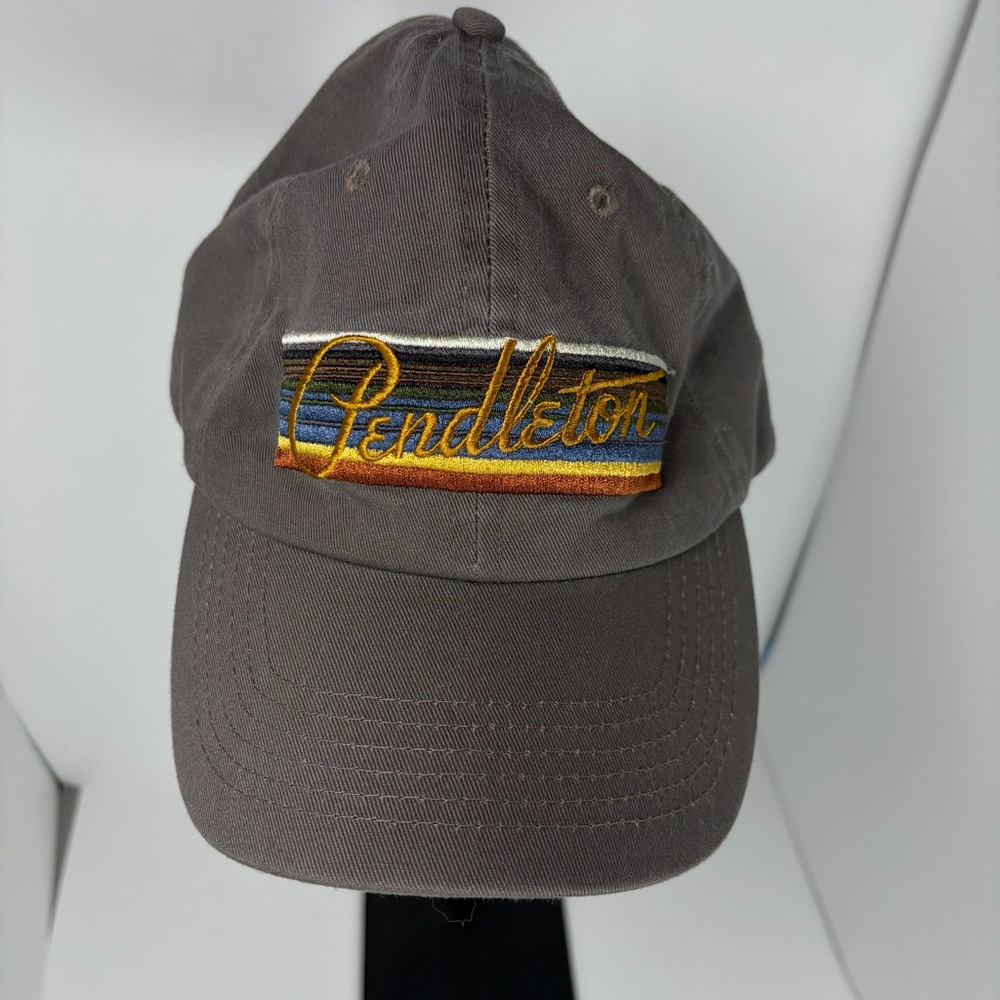 Pendleton Gray Embroidered Logo Baseball Cap Adju… - image 1